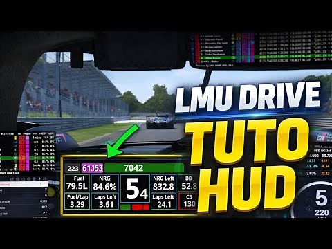 TUTO COMPLET LMU DRIVE (HUD simracing + overlay étape par étape)
