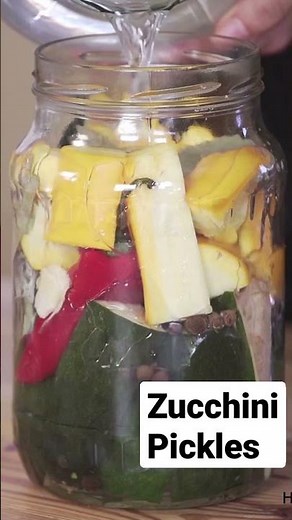 Fermented Zucchini aka Fermented Pickles, Healthy Traditional Recipe #shorts