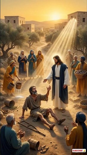 "Jesus Heals Paralysed Man" | #jesus #walk #bible #miracle #animation #story #god #shorts #faith