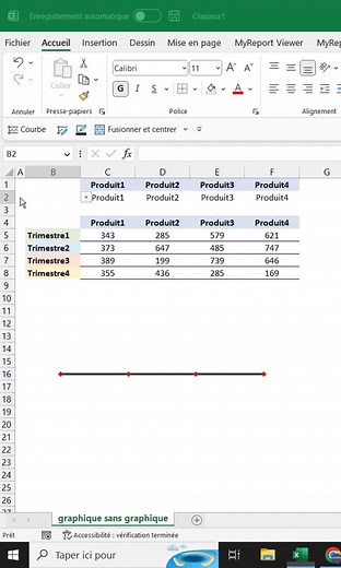 Tu vas pouvoir représenter un graphique sans en utiliser 🤯 #apprendreexcel #astuceexcel #microsoftexcel #excelfrancais #excel
