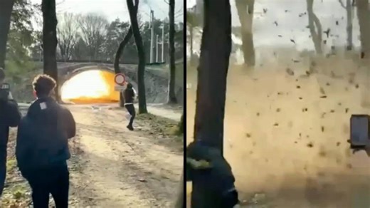 Viral Video: Fireworks Inside Dutch Tunnel Create Explosive ‘Shockwave’