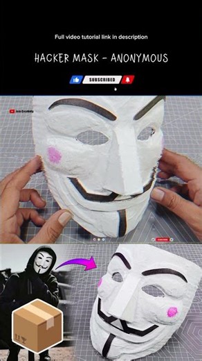 This Guy Make a Hacker Mask, Anonymous!! #shorts #hacker #anonymous