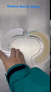 10pcs Elastic Moldable Ostomy Barrier Rings, 2" Diameter 4mm Thick, Non-Leaking Sting-Free Hydrocolloid Seal Extender Ring for Colostomy Bags