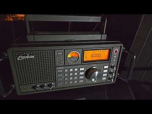Radio Havana Cuba 6000 kHz Shortwave playing almost only music Tecsun S-2200x Telescopic