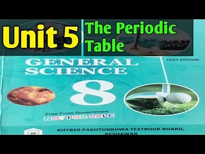 The Periodic Table Unit 5 Class 8 General Science Kpk Textbooks