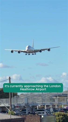 Emirates Airbus A380 Landing at London Heathrow ✈️ The Giant of the Skies!