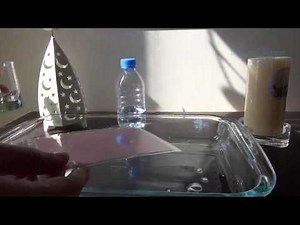 Atmospheric pressure experiment using a card