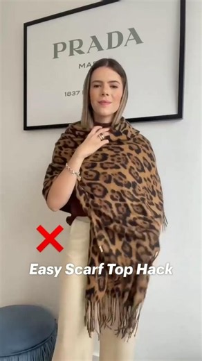 Easy Scarf Hacks for Women 🧣✨ | Stylish Ways to Wear a Scarf #shorts