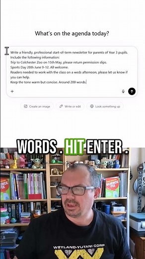 Use ai to write the class newsletters