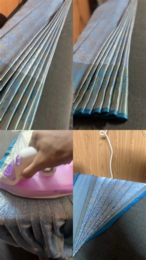 Saree Pleating, Ironing, and Box Folding Techniques