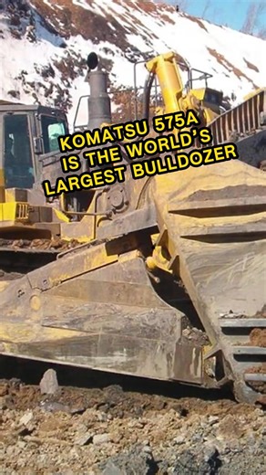 Komatsu 585A is the world’s largest bulldozer #invention #technology #world #komatsu #585a | Mechmarvel03