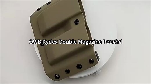 Bluetac Double Stack Magazine Pouch Universal 9mm Tactical Ultra-Textured Kydex Best-Selling OWB Model for Professionals.