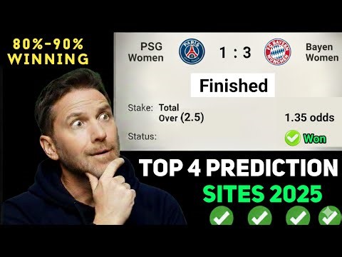 🎯Top 4 🔥🔥🔥 Prediction Websites: ✅Boost your winning #football predictions today #soccer predictions