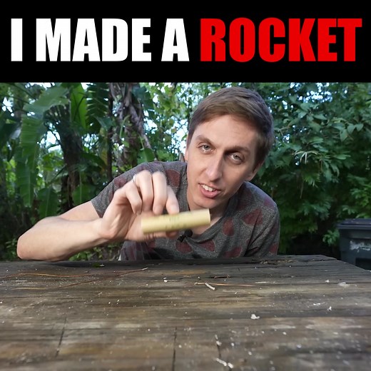 4M views · 80K reactions | 400mph Rocket Knife | The Backyard Scientist | Facebook