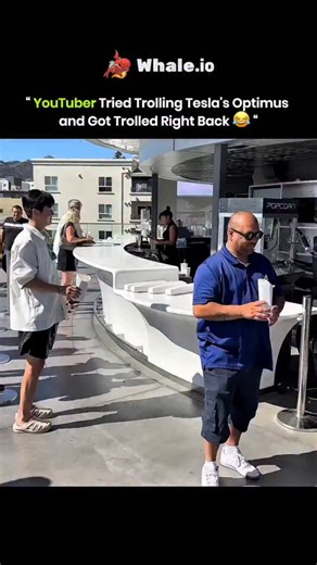 Raj kumar raju on Instagram: "He tried to troll Tesla's robot by pulling the popcorn away at the last second. Optimus handed it back with perfect timing and turned the prank around. This shows real awareness and intelligence. Robots are learning to interact with you in real time. via: @channelkoreanjay #facts #knowledge #viral #fyp #didyouknow #reels #technology #innovation #experiment"