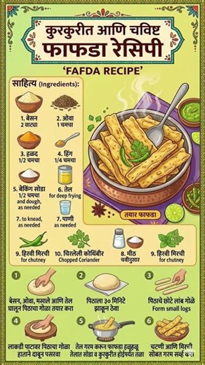 ​Crispy & Authentic Gujarati Fafda Recipe 🥨🔥