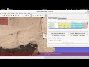 Georeference a mesh using the Reference Scene Tool of Meshlab 1.3.3