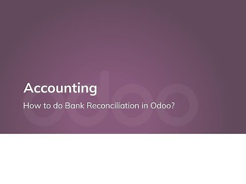 How to do Bank Reconciliation in Odoo?