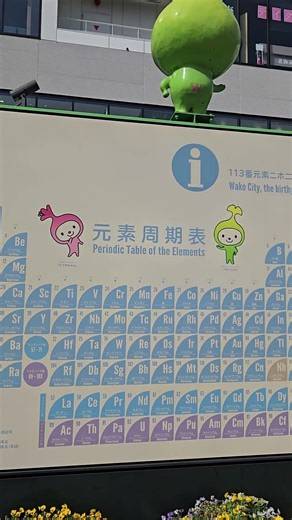 駅前に周期表！？おもしろすぎる街 Wako City! Such a fun city! #shorts #japantravel