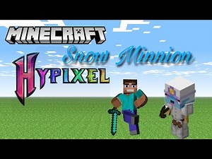 How to get snow and snow Minnion in Magic skyblock