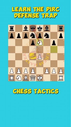 3.4K views · 46 reactions | The Pirc Defense Trap ♟️略 #chessmaster | Chess Master | Facebook