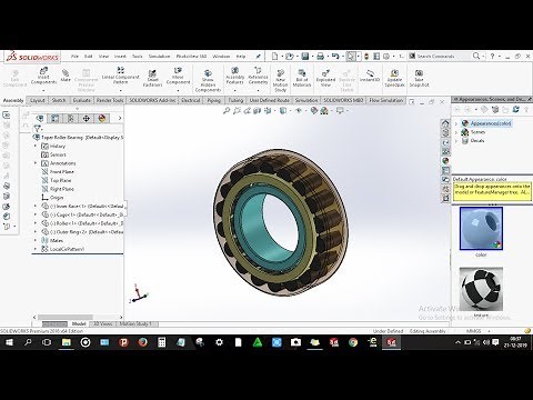 How to design Taper Roller bearing in solidworks