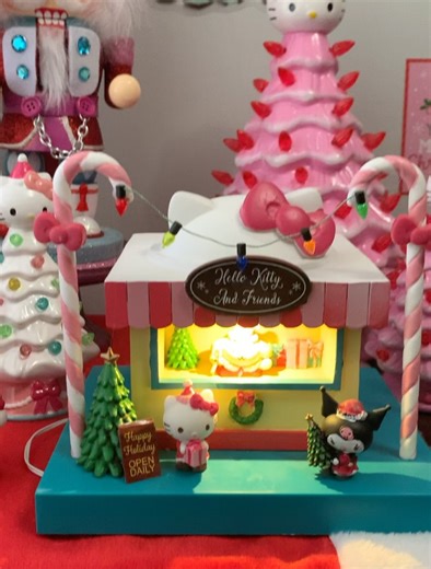 kittyloco on Instagram: "Getting into the holiday spirit with A Nutcracker Christmas in my cozy corner 💕💕💕💕💕💕💕💕💕 @kurtadler_christmas nutcracker, @itsukonic ceramic christmas tree light purchased at @marshalls , plushies from @sanrio 2023 and @walgreens light up Hello Kitty & friends village #kitty_loco #myworldwithhellokitty #hk #hellokittychristmas #christmasdecor #hellokittychristmassetup #hellokittynutcracker #nutcrackertheme #hellokittylife #hellokittylifestyle #hellokittykawaii #h