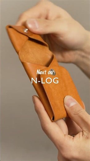 NO-SEW Minimalist Leather Wallet 🛠️ (Full Video Coming Soon!) #leathercraft #nosew #asmr