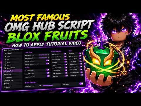 OMG Hub Script Blox Fruits | Best Keyless Script Tutorial (Delta Executor)