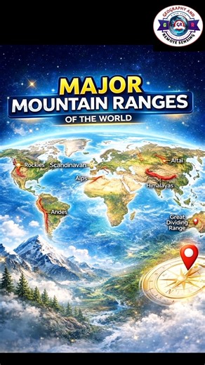 Major Mountain Ranges of the World | Himalayas, Andes, Alps & More | #shorts