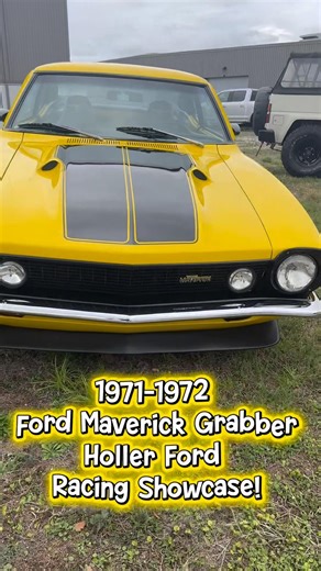 1971-1972 Grabber Yellow Ford Maverick at Holler Ford Racing Showcase!