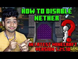 How To Disable Nether in Minecraft Latest Version 1.21.10 🤔