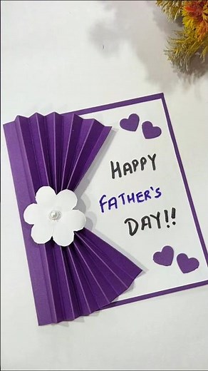 Easy Father’s Day Card 💜 | Handmade Card for Dad