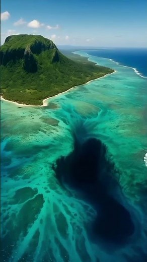 The Ocean Waterfall That Isn’t Real | Mauritius Earth Illusion.