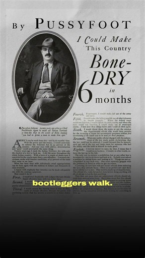 In 1926, he said he'd make America bone-dry in 6 months