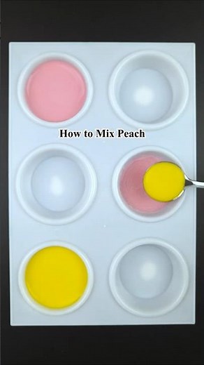 How to Mix Peach Color