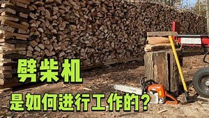 神奇的劈柴机，是如何进行劈柴？的看完涨知识了