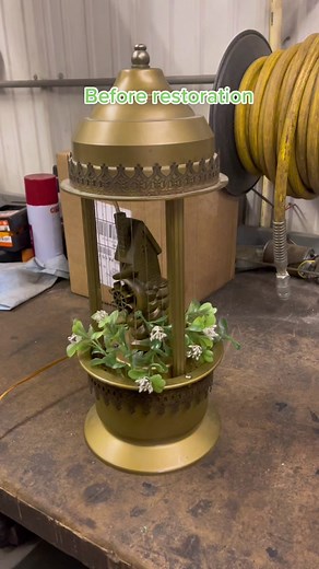 Vintage Oil Lamp Restoration and Restrung Mill Rain Lamp DIY