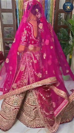 Indian bride look #bridelmakup #bridelook #lehenga #wedding #beautifulgirl #viralshort #parlour