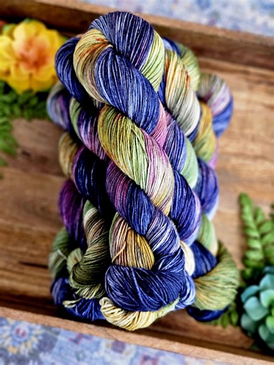 Campfire Night Standard Sock Yarn | Variegated Speckled Hand Dyed Yarn | Fingering Weight Superwash Merino Nylon Yarn Y002V - Etsy