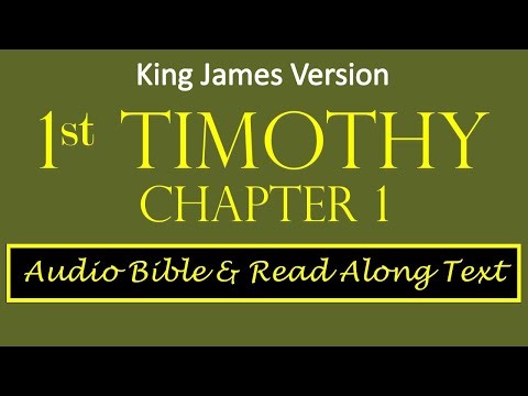 1st Timothy 1 | KJV DRAMATIZED AUDIO BIBLE & TEXT