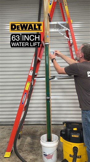 How Much Water Lift from the DeWalt Shop Vac? #tools