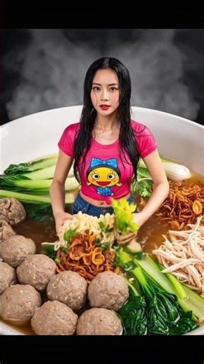 😱This Noodle Soup Has a Girl Inside 😳