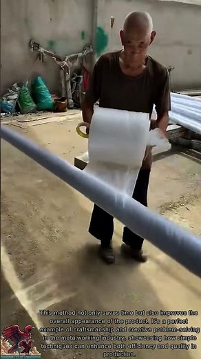 Tips for Fast Steel Pipe Wrapping || Skilled and Creative Workers