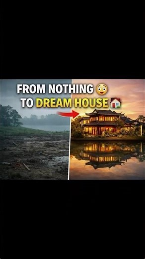 FROM NOTHING 😱”“TO DREAM HOUSE 🏡” #shorts #freestyle DreamHouse #Construction #Transformation