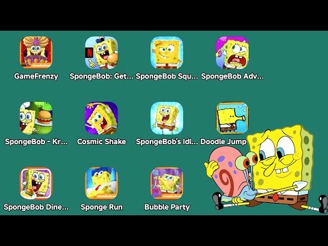 All SpongeBob Apk Android Games: Sponge on the Run,Get Cooking NETFLIX,Diner Dash,Game Frenzy