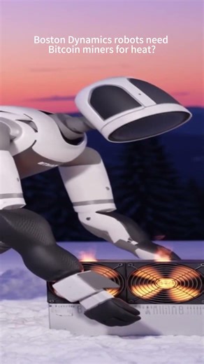 A freezing test for bostondynamics using Bitcoin heat