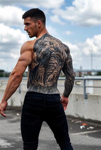 Crazy back! #tattoo #viralvideos #fyp