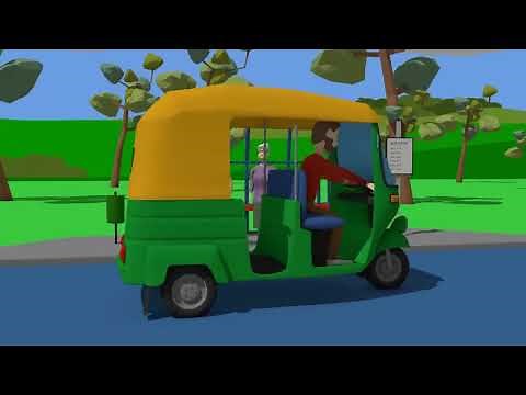 Green rickshaw and a trip around India - Educational trip and show of India