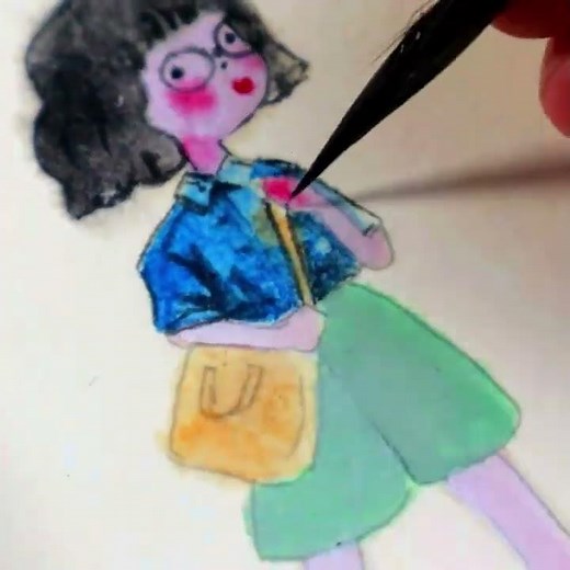 Draw so cute kawaii girl| How to Draw So Cute Girls Easy